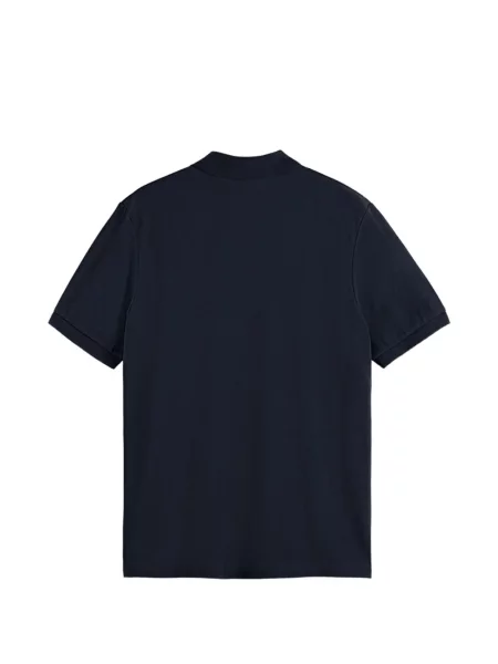 Поло тениска Scotch & Soda бродирана синьо