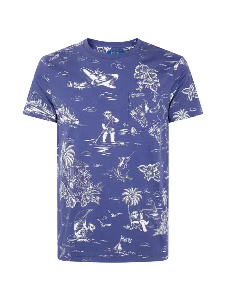 Tricou polo Polo Ralph Lauren cu broderie alb