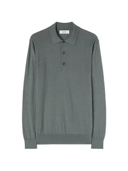 Tricou polo Retori cu model argyle verde