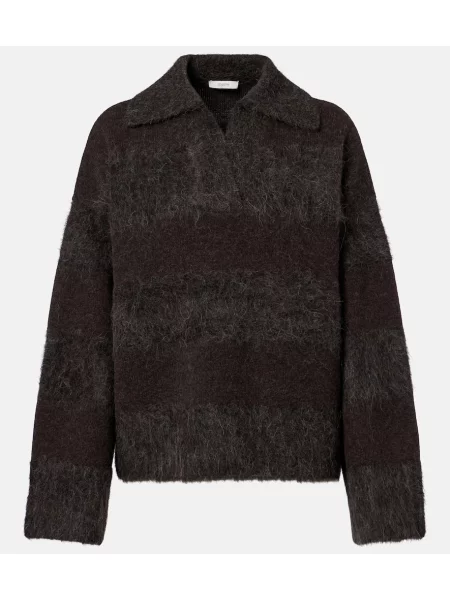 Pulover Joseph cu dungi maro