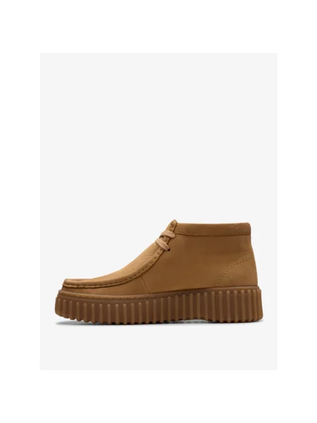 Buty do kostki Clarks skórzane beżowe
