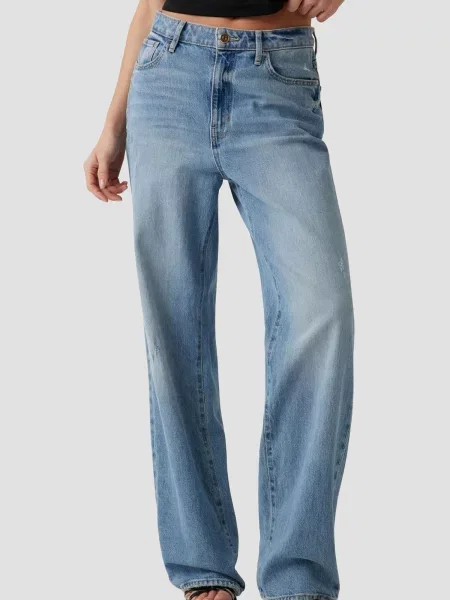 Прямі джинси GUESS блакитний