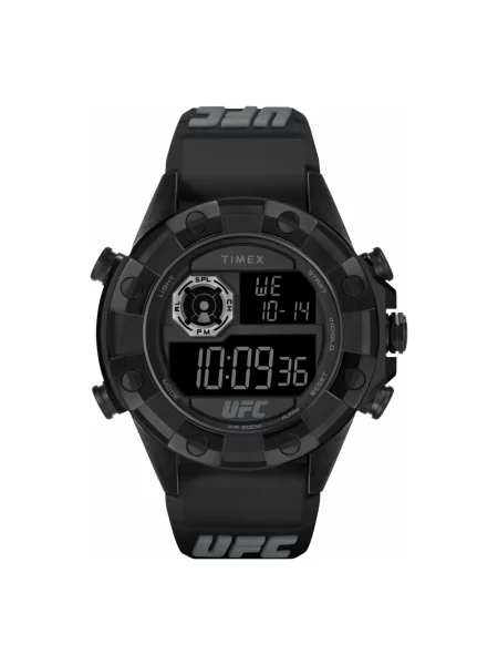 Lniany zegarek Timex czarny