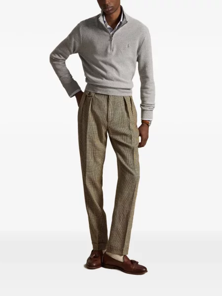 Șosete Polo Ralph Lauren cu model herringbone cu broderie plasă albastru