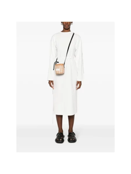 Sukienka midi Mm6 Maison Margiela biała