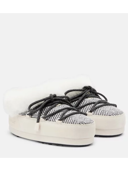 Botine Moon Boot alb