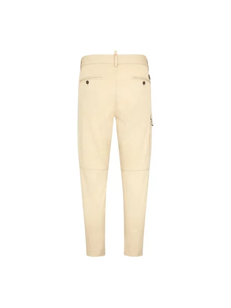 Spodnie Dsquared2 beżowe