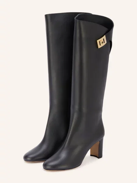 Ferragamo Kozačky Elli černá