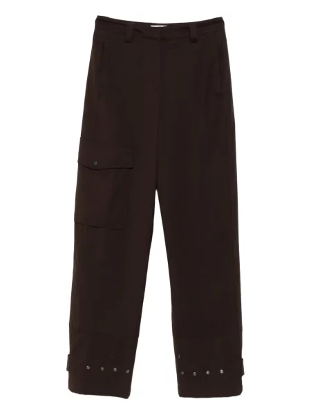 Pantaloni cargo Pt Torino cu tepi maro