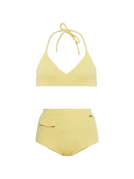 Bikini Mm6 Maison Margiela cu gât halter galben