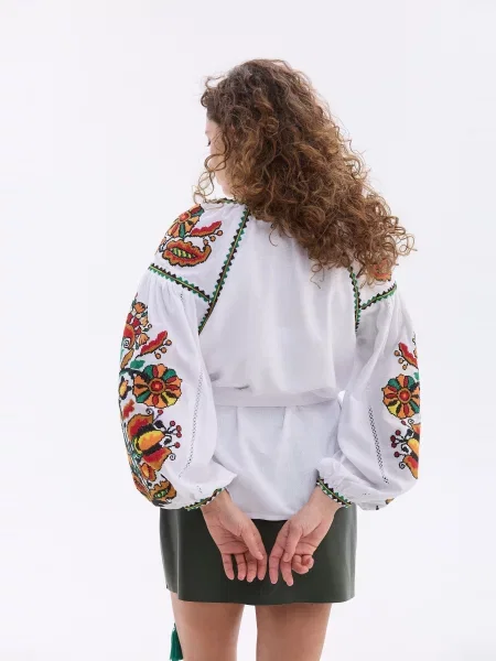 Рубашка Merezhka с вышивкой белая