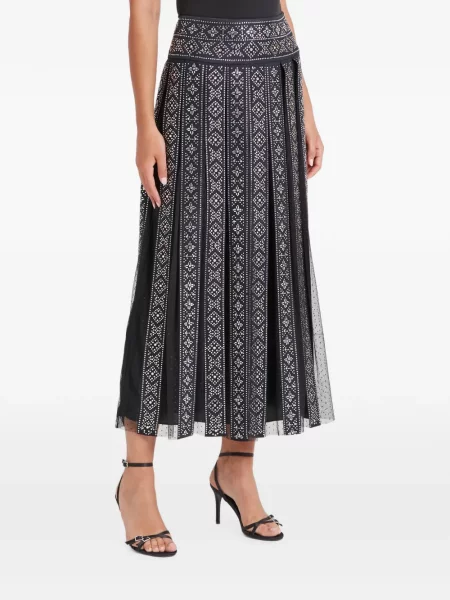 Fusta maxi Temperley London negru