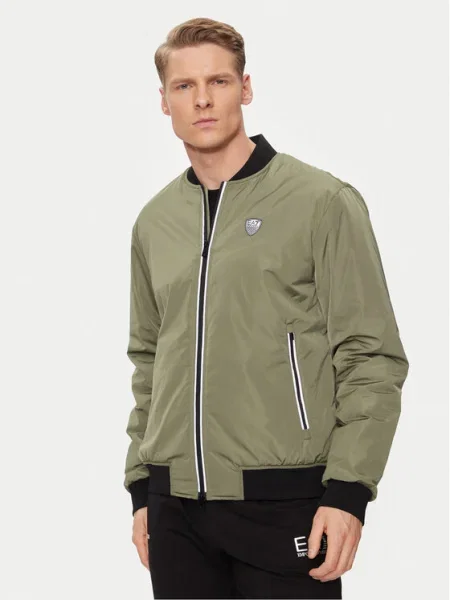 Olcsóbban. Férfi kabát Emporio Armani Train Premium Shield beetle. Méret: M zöld