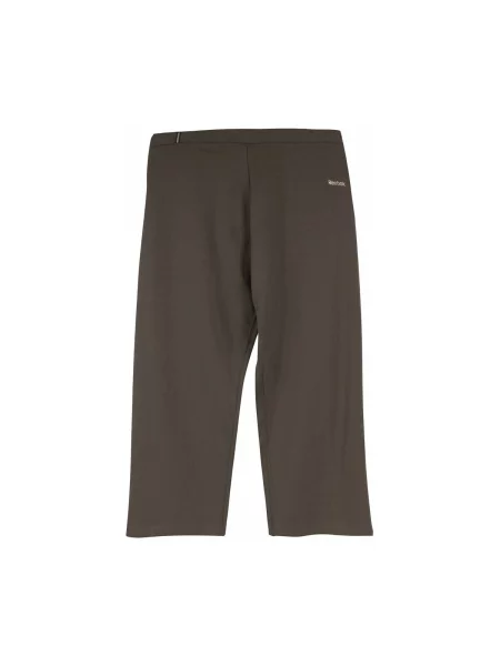 Hlače Reebok Sport smeđa