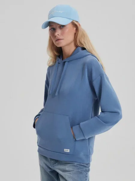 Худі DIVERSE віскоза/поліестер блакитний