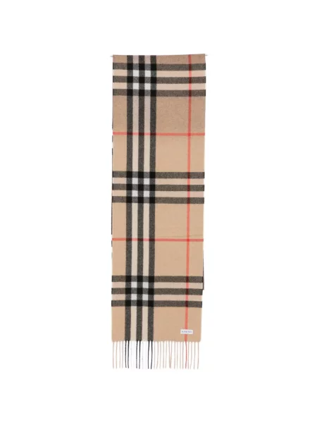 Кариран шал Burberry с ресни