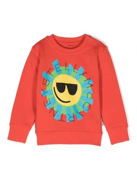 Dětska mikina Stella Mccartney oranžová