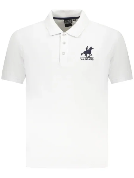 Polo U.s. Grand Polo cu mâneci scurte alb