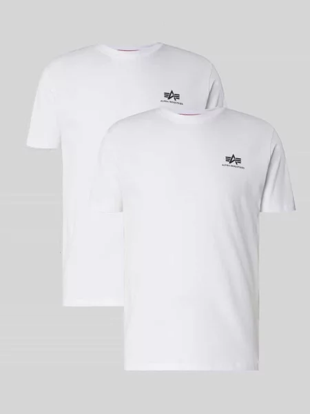 T-shirt z nadrukiem z logo Alpha Industries biała