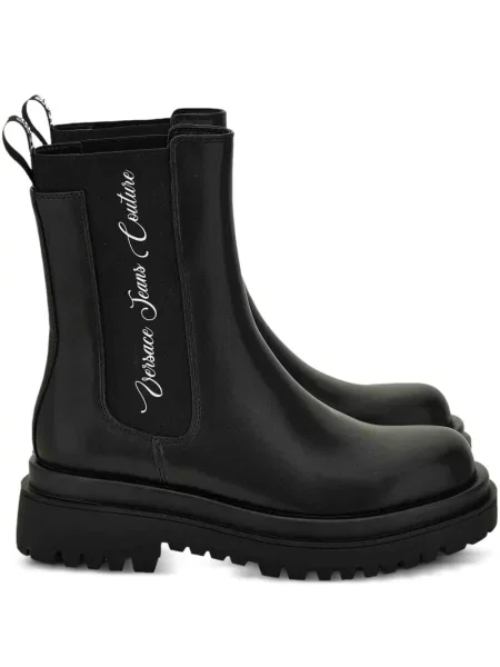 Botine Versace Jeans Couture cu platformă negru