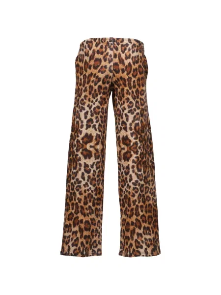 Pantaloni La Maskarade cu imagine cu model leopard alergare maro