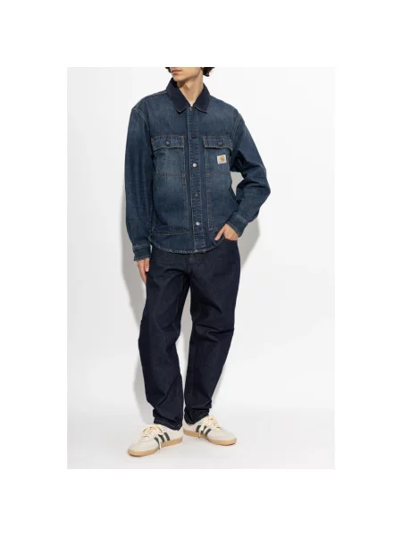 Kurtka jeansowa Carhartt Wip niebieska