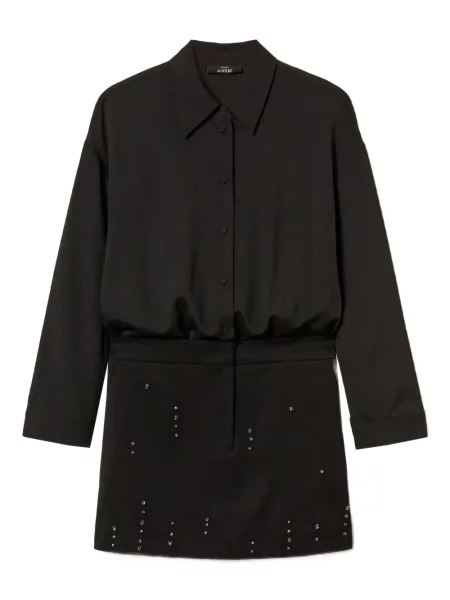 Rochie tip cămașă Twinset de costum negru