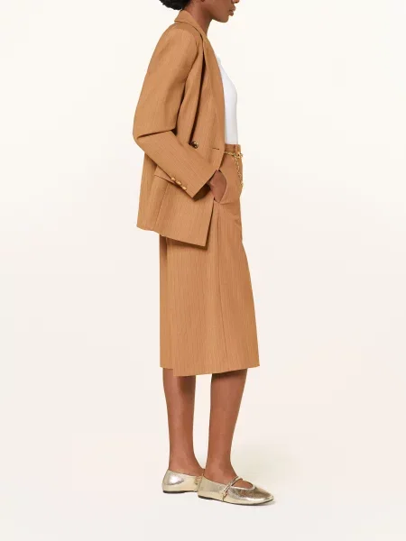 Maje Bermudy beige beżowe