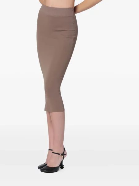 Fustă tip creion Entire Studios tricotate maro