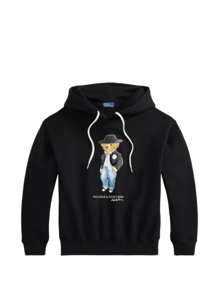 Hanorac Polo Ralph Lauren din fleece cu autograf clasic albastru