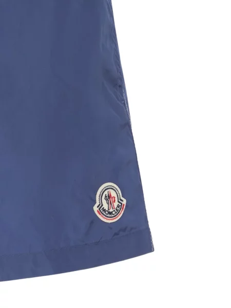 Slip de baie Moncler cu autograf albastru