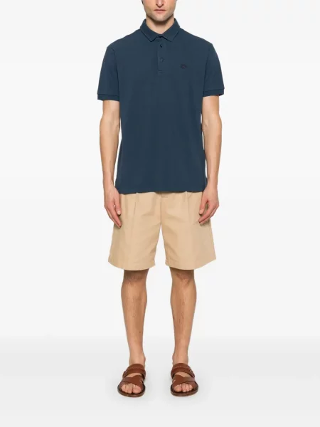 Polo Etro cu broderie albastru
