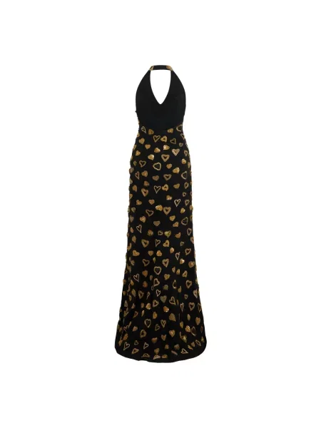 Długa sukienka maxi Moschino czarna
