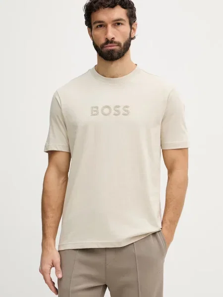 BOSS GREEN Tricou TS_Terrace bej