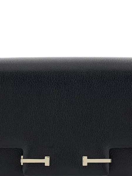 Geanta de piele Tom Ford din piele negru