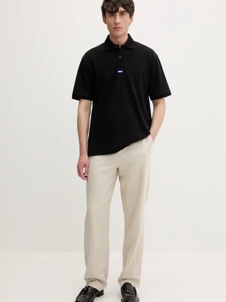 Tricou polo Hugo Blue negru