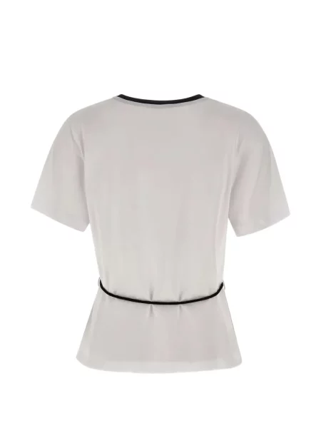 Cu centură tricou Kaos cu model floral alb