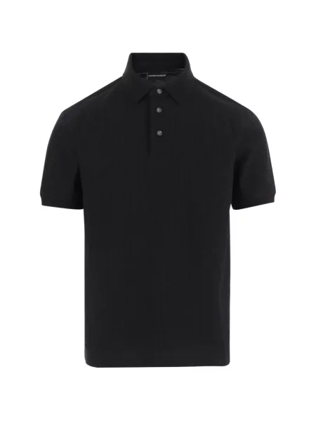 Tricou polo Emporio Armani negru