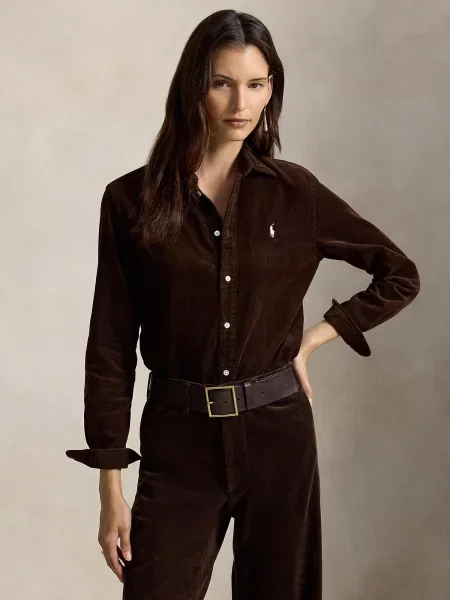 Polo Ralph Lauren Πουκάμισο Σκούρο καφέ