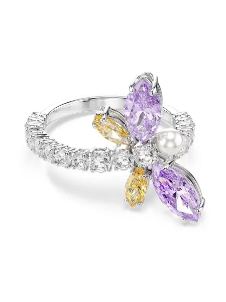 Swarovski prstan iz kovine s Swarovski kristalom Ariana Grande x Swarovski rumena