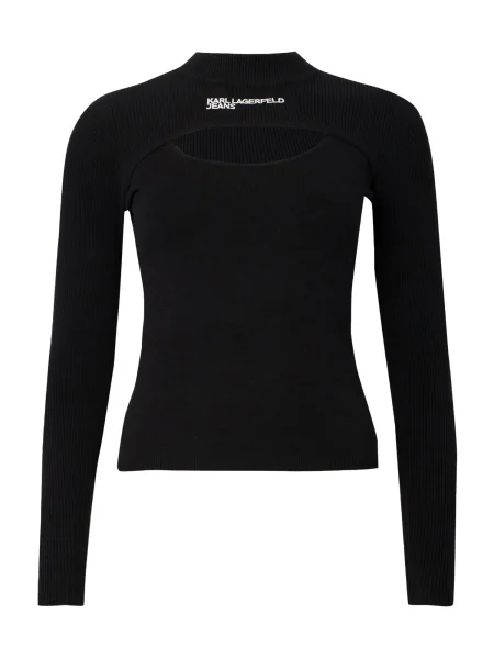 Pulover Karl Lagerfeld Jeans negru