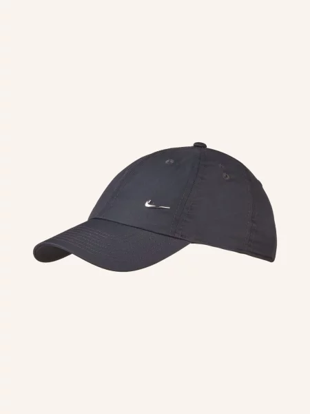 Kšiltovka Nike Dri-Fit Club Unstructured Metal Swoosh černá/metalická stříbrná černá