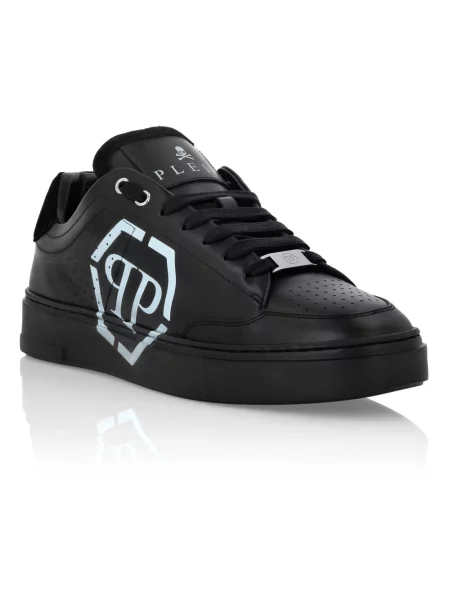 Sneakersy Philipp Plein skórzane czarne