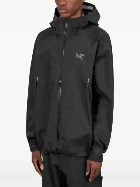 Geacă Arc'teryx cu glugă negru