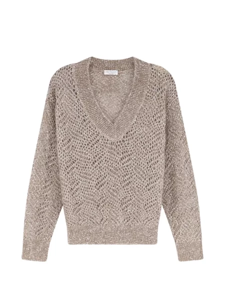 Pulover Brunello Cucinelli cu paiete