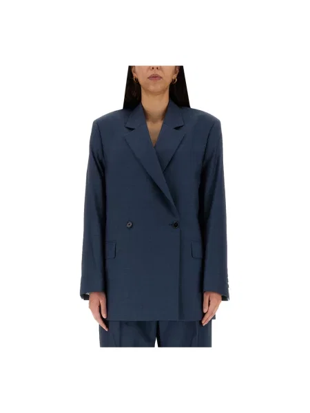 Marynarka Acne Studios wełniana niebieska