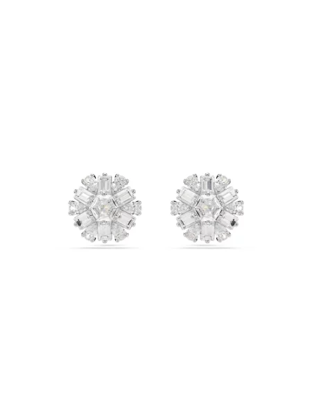 Kolczyki Swarovski eleganckie szare