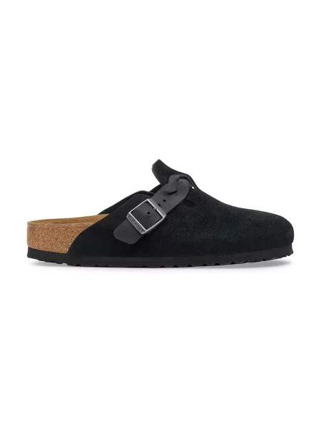 Birkenstock Boston Braided LEOI/LEVE șalpi mocasini pentru femei din piele întoarsă