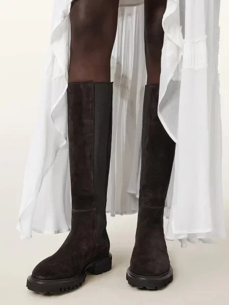 Замшевые сапоги Allsaints