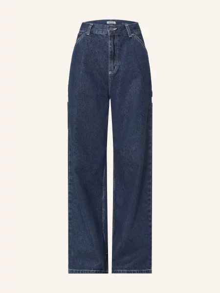 Carhartt Wip Široké Džíny Jens blue stone washed modré